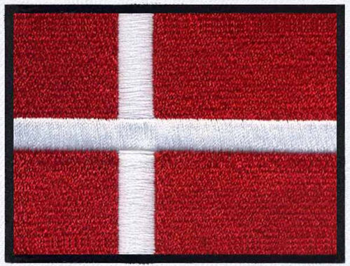 Embroidered badge "Danish flag"